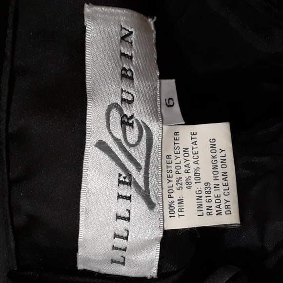 Lillie Rubin lace & chiffon formal dress - Picture 7 of 8